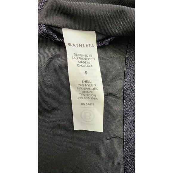 NWT Athleta Crossed Tankini in Black Medium - Picture 7 of 7